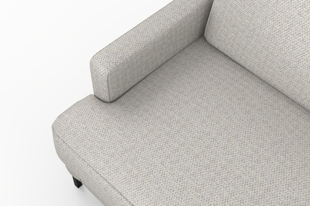 Photo of the fabric Strata Silver swatch by Mokum. Use for Upholstery, Accessory. Style of Plain, Texture