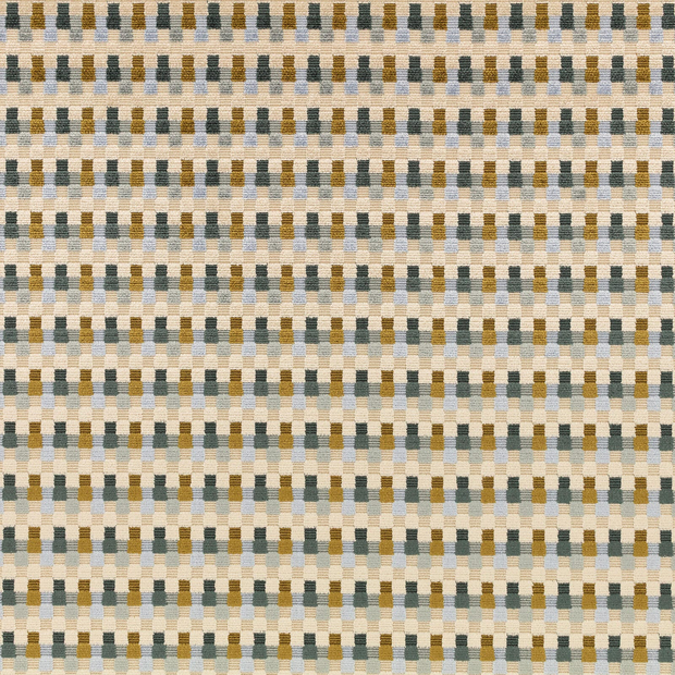 Photo of the fabric Javi 8070 05 swatch by Romo. Use for Upholstery, Accessory. Style of Geometric, Velvet