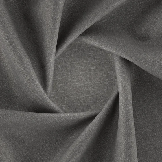 Photo of the fabric Casual Steel swatch by Zepel FibreGuard. Use for Curtains, Upholstery, Accessory, Top of Bed. Style of Plain, Texture
